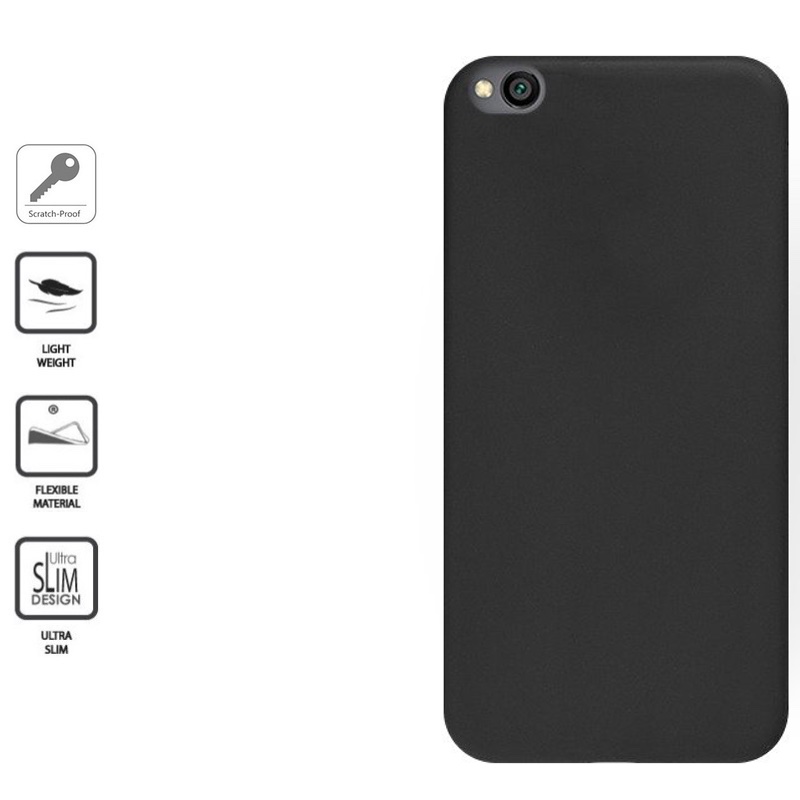 Silikoninis 1mm. storio dėklas - juodas (REDMI GO) Silikoninis 1mm. storio dėklas - juodas (REDMI GO)